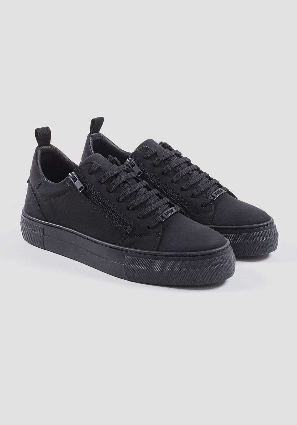 SNEAKERS « ZIPPER » EN NUBUCK RECYCLÉ ET NYLON | Antony Morato
