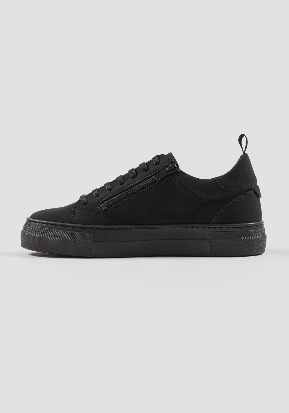 SNEAKERS « ZIPPER » EN NUBUCK RECYCLÉ ET NYLON | Antony Morato