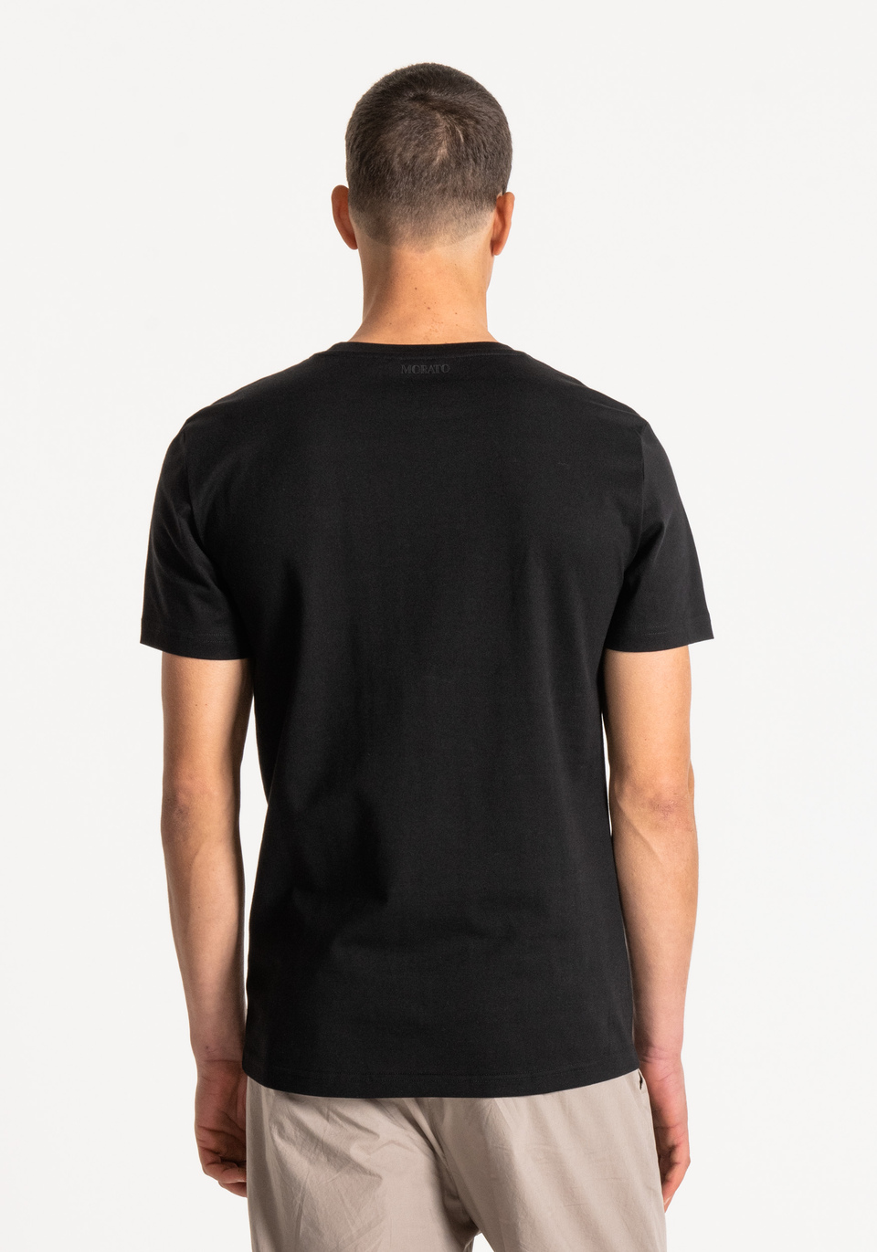 SLIM-FIT T-SHIRT IN 100% COTTON WITH PALM-TREE PRINT - Antony Morato Online Shop