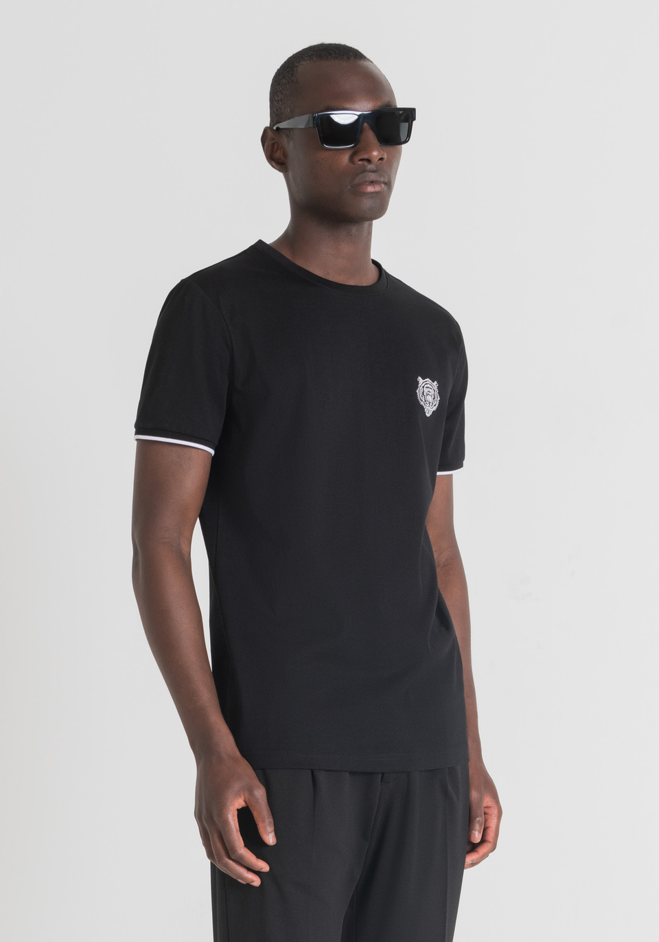 SLIM-FIT PRINTED T-SHIRT IN PURE COTTON - Antony Morato Online Shop