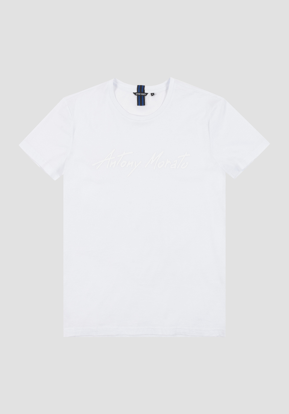 T-SHIRT MADE FROM SOFT COTTON WITH A RUBBER-COATED LOGO DETAIL - Antony Morato Online Shop