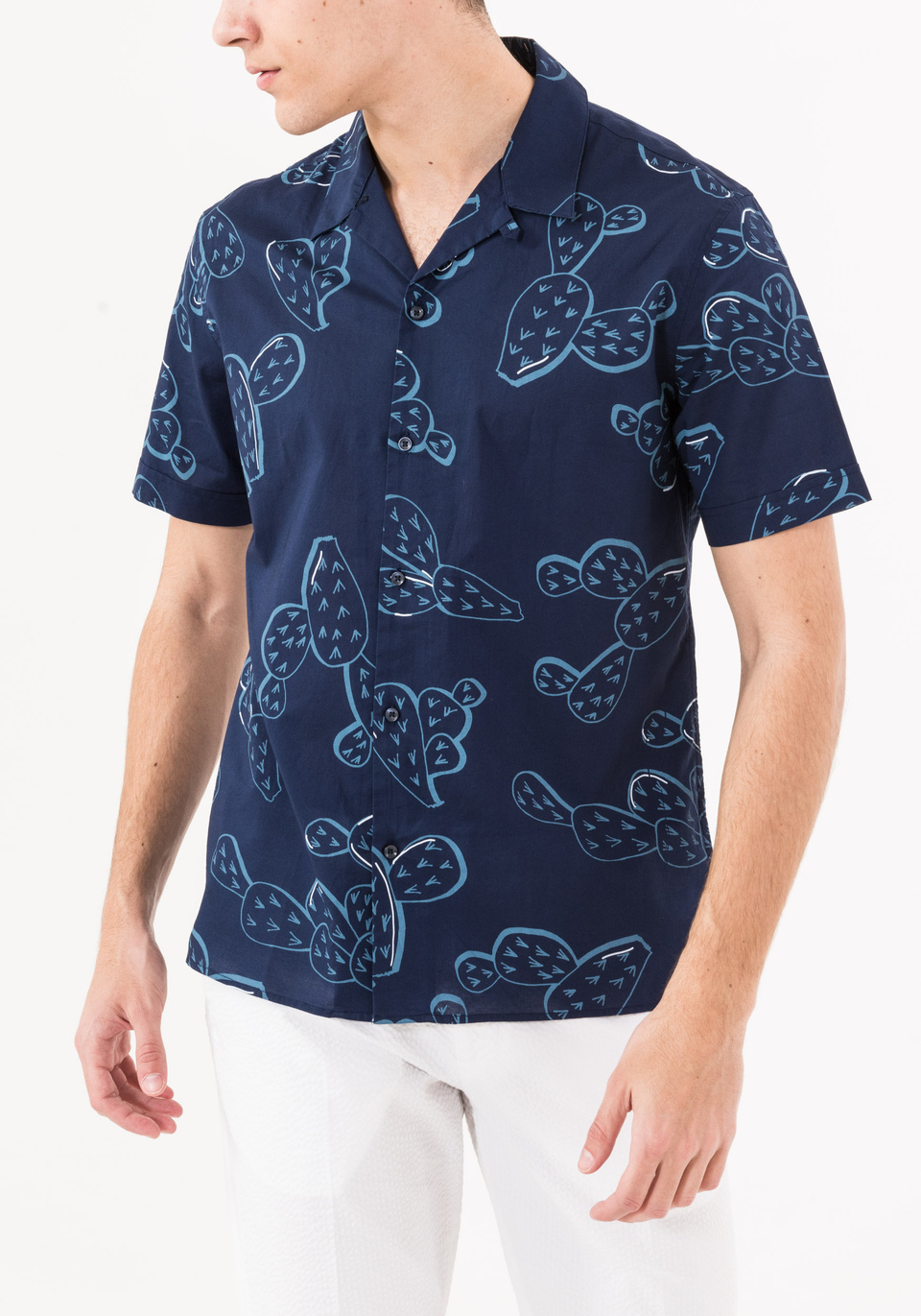 Shirt with oversized design and cactus print - Antony Morato Online Shop