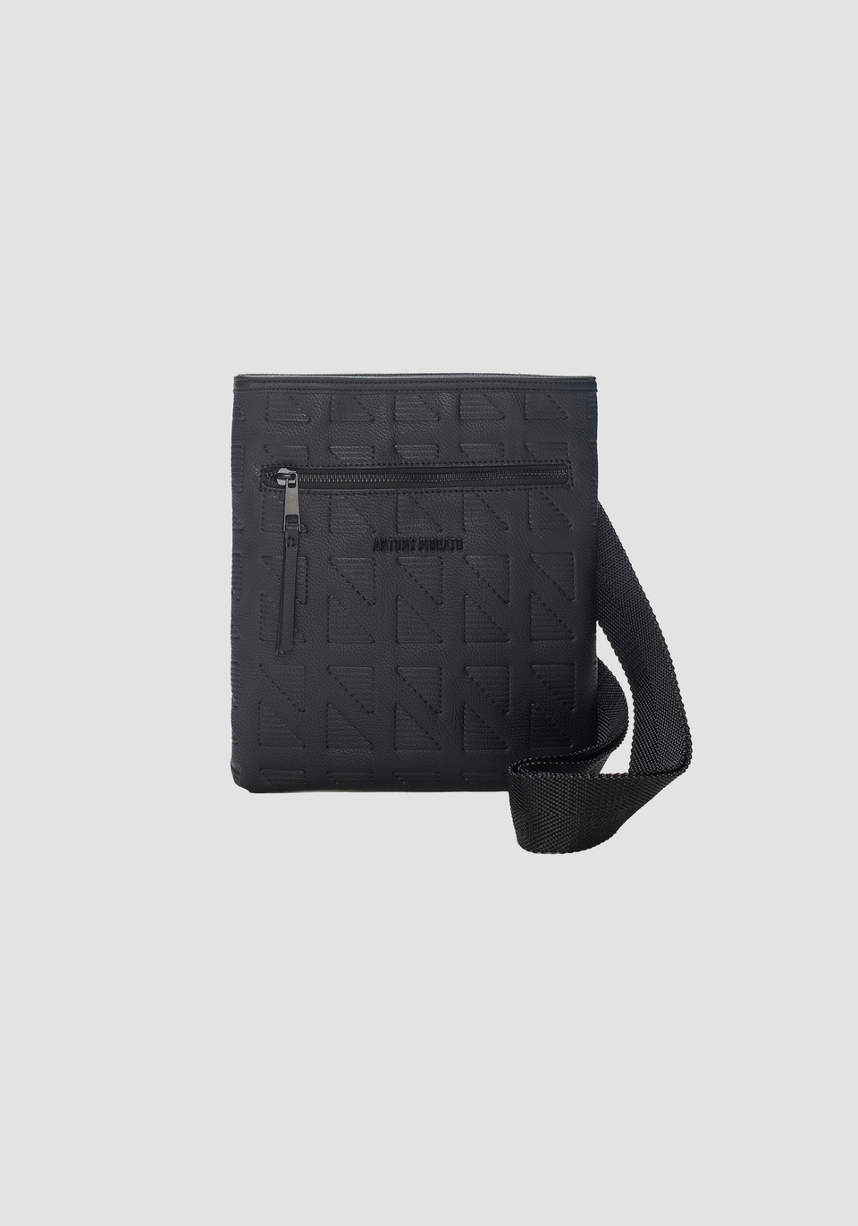 MESSENGER IN TUMBLED FAUX LEATHER PRINTED - Antony Morato Online Shop