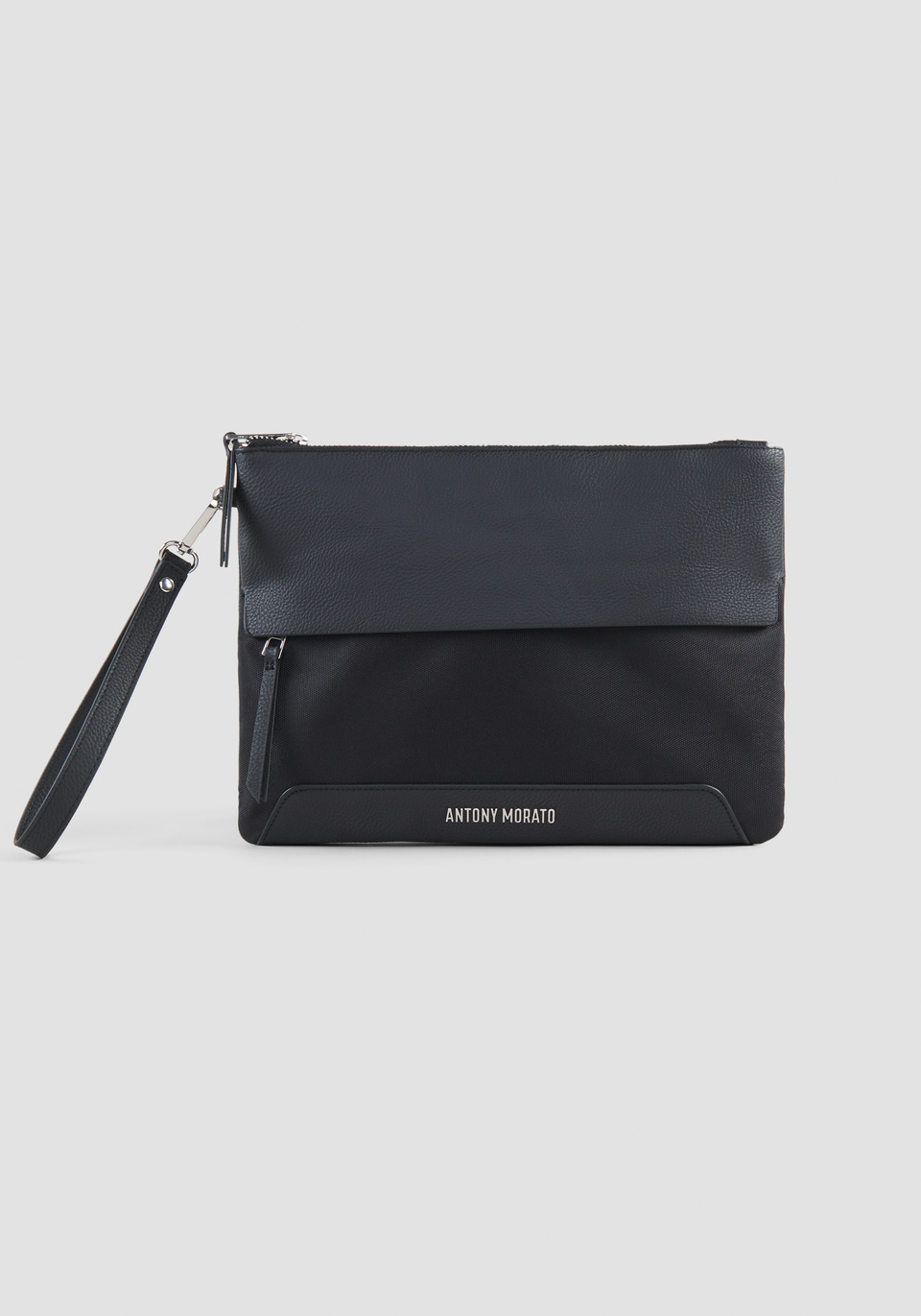 BOLSO POCHETTE RECTANGULAR DE NAILON Y ECOPIEL - Antony Morato Online Shop