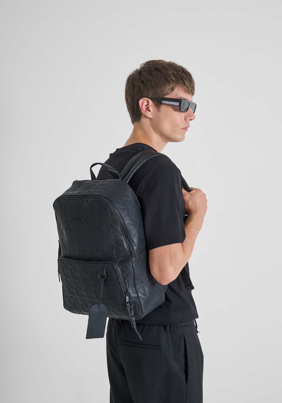 FAUX LEATHER BACKPACK WITH LARGE POCKET - Antony Morato Online Shop