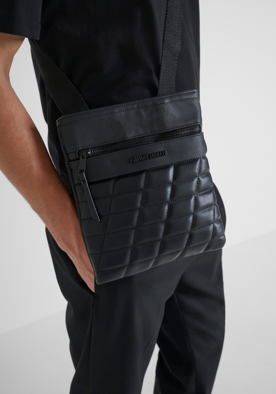 SAC MESSENGER EN SIMILICUIR AVEC FINITIONS - Antony Morato Online Shop