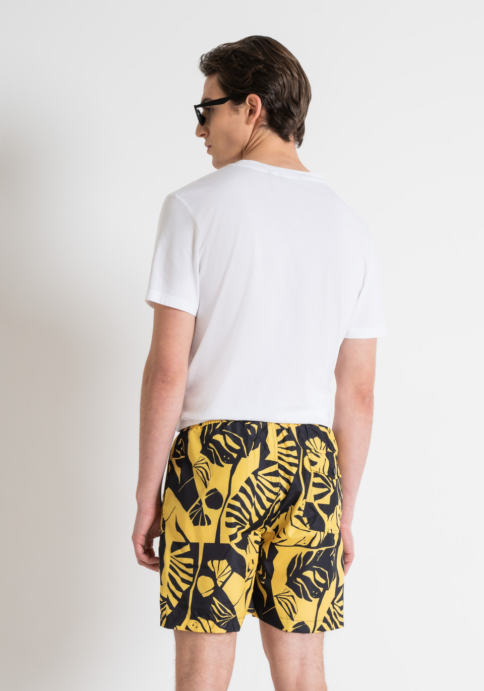 REGULAR FIT SWIMSUIT WITH EXOTIC PATTERN - Antony Morato Online Shop