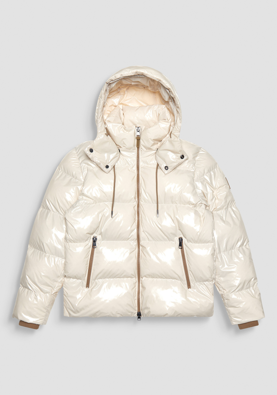 RELAXED FIT GLOSSY DOWN JACKET WITH DUPONT SORONA PADDING | Antony Morato