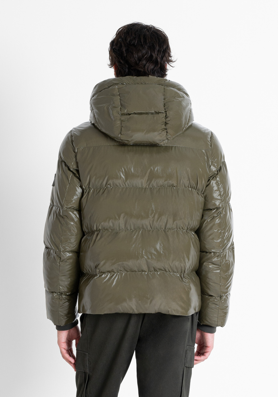 RELAXED FIT DOWN JACKET WITH HOOD AND SYNTHETIC FILLING - Antony Morato Online Shop