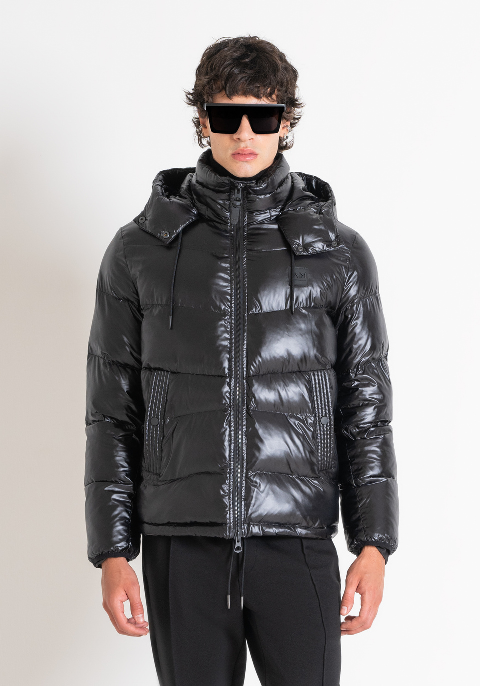 REGULAR FIT DOWN JACKET WITH HOOD AND DUPONT SORONA PADDING - Antony Morato Online Shop