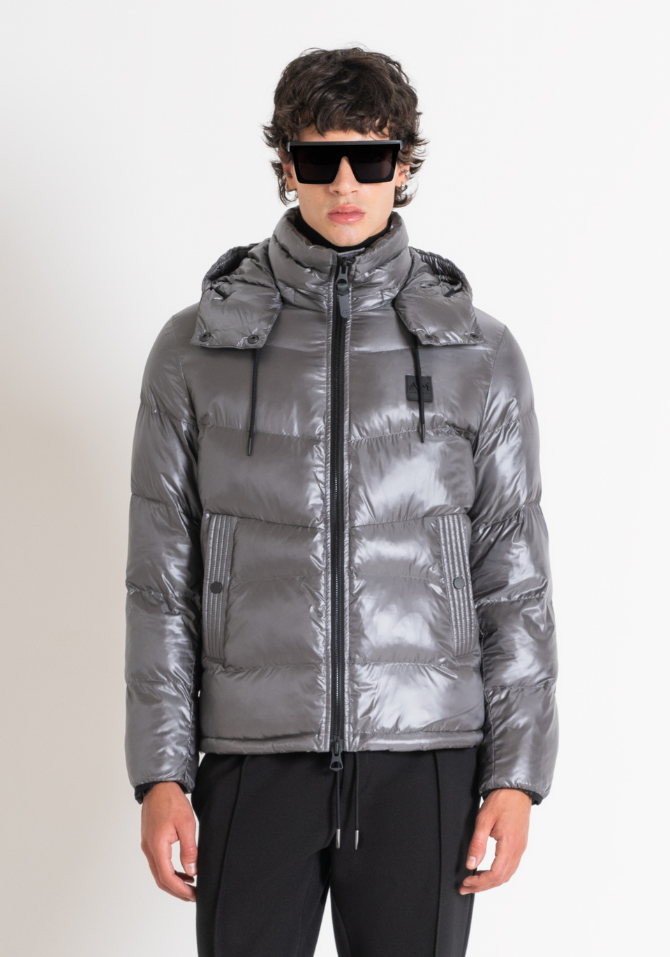 REGULAR FIT DOWN JACKET WITH HOOD AND DUPONT SORONA PADDING - Antony Morato Online Shop