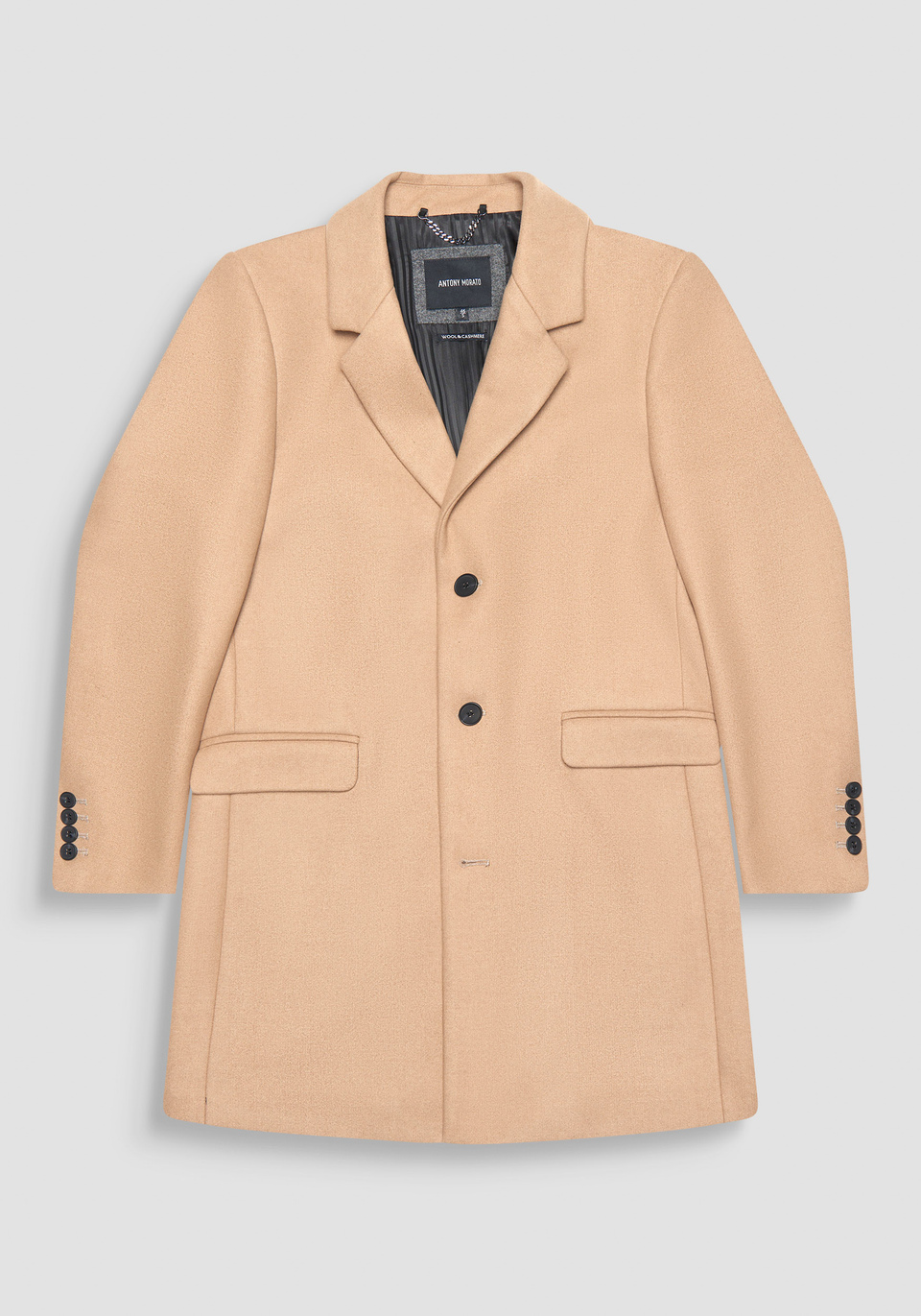 "RUSSEL" SLIM FIT CASHMERE BLEND COAT - Antony Morato Online Shop