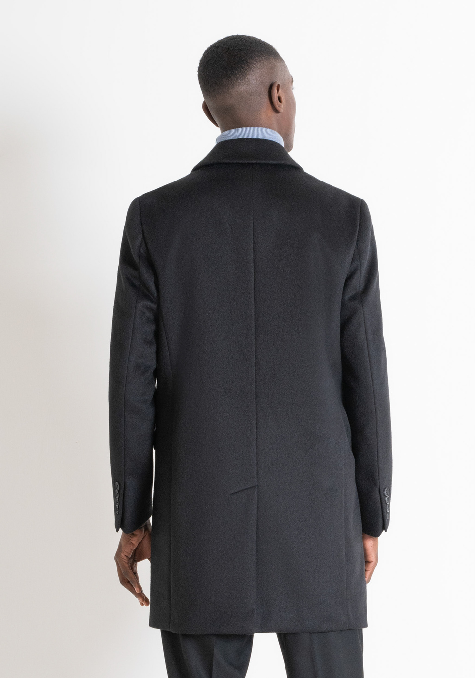 "RUSSEL" SLIM FIT WOOL BLEND COAT - Antony Morato Online Shop