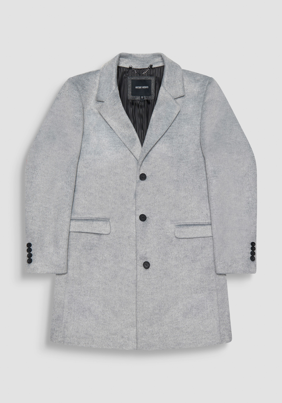 SLIM FIT "RUSSEL" COAT IN WOOL-EFFECT FABRIC - Antony Morato Online Shop