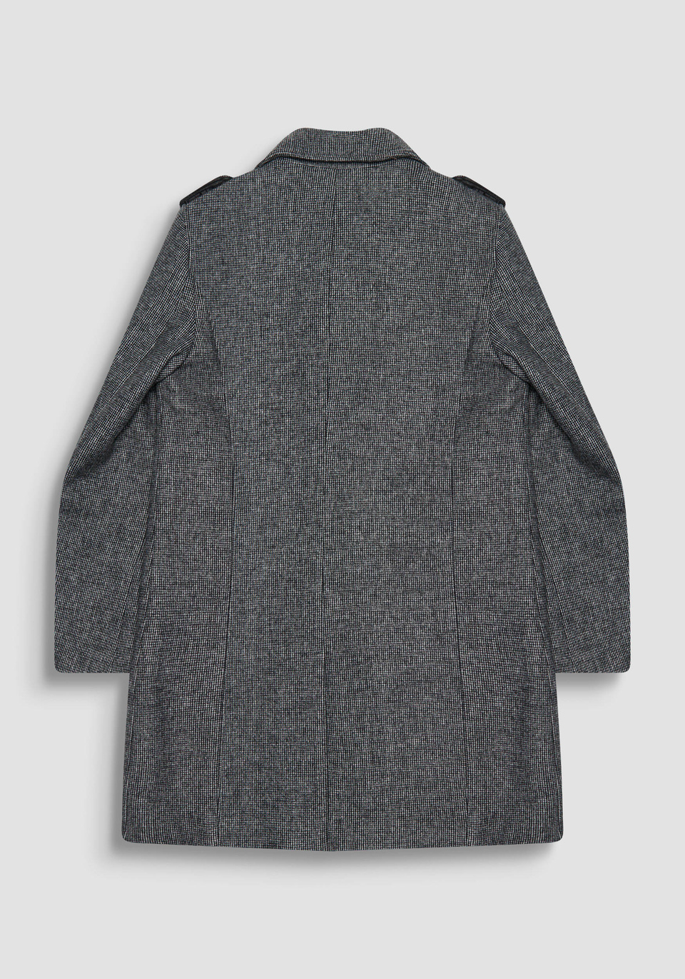MANTEAU « RICHARD » REGULAR FIT EN LAINE MÉLANGÉE ET MICRO-MOTIF - Antony Morato Online Shop