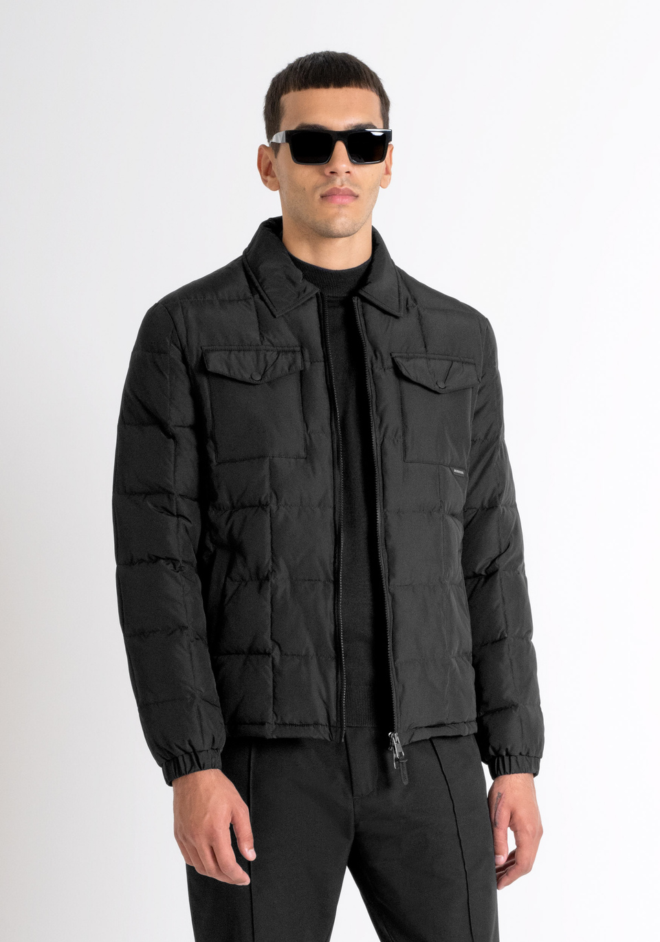 REGULAR FIT JACKET IN TECHNICAL FABRIC WITH DUPONT SORONA SYNTHETIC PADDING - Antony Morato Online Shop