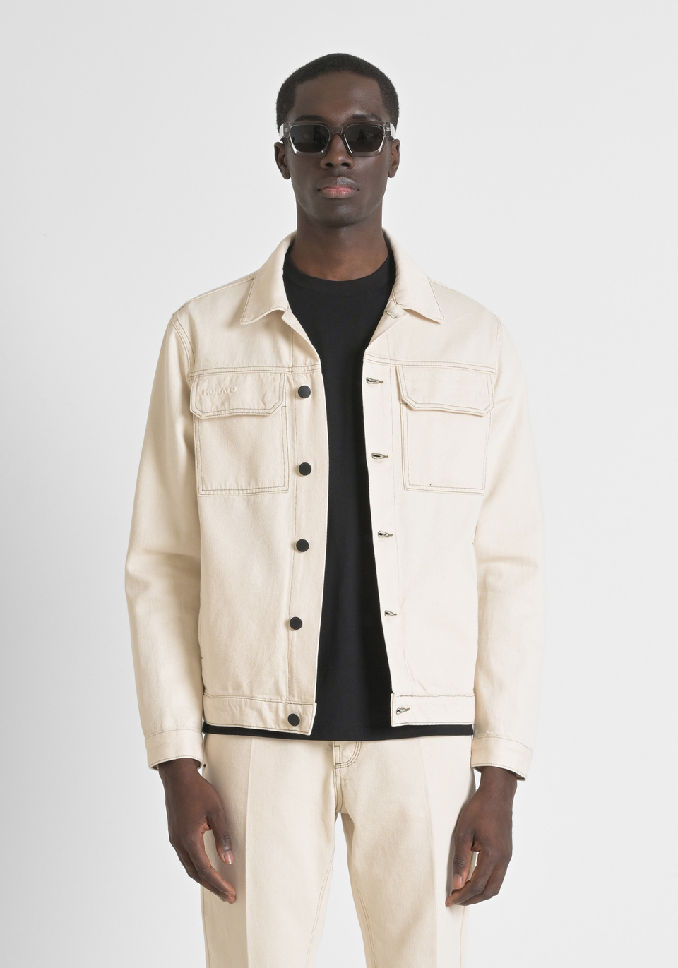 OVER-FIT JACKET IN NATURAL DENIM - Antony Morato Online Shop