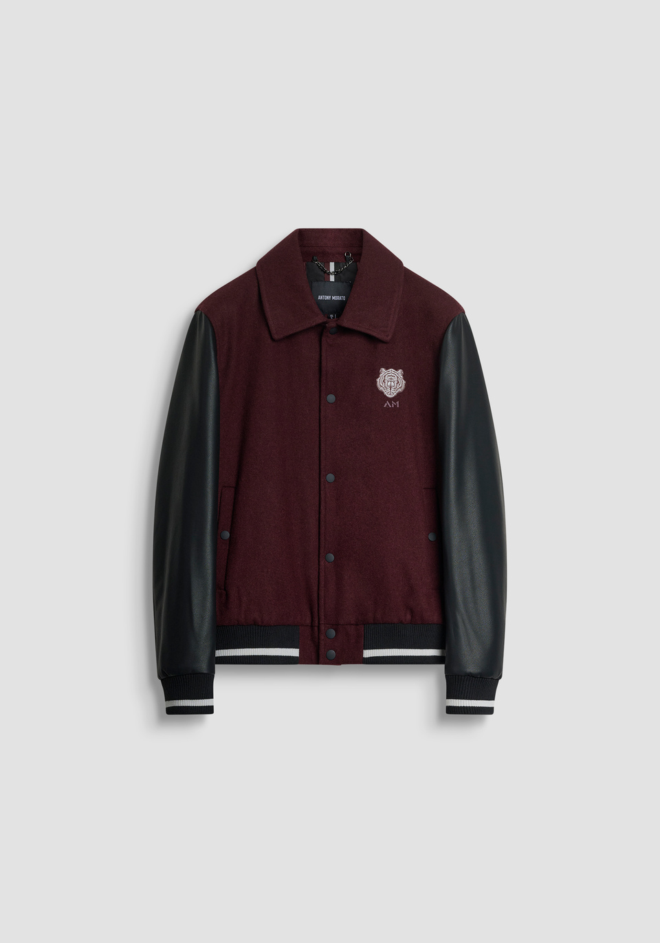 REGULAR FIT COLLEGE JACKET IN WOOL BLEND WITH DUPONT SORONA ECO-PADDING - Antony Morato Online Shop