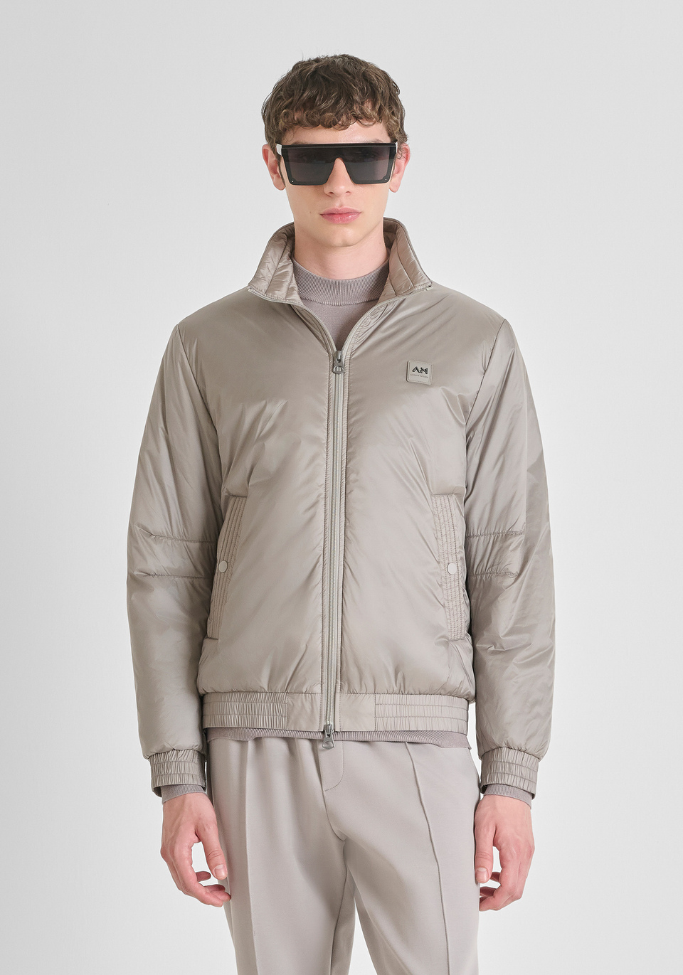 GIACCA BOMBER REGULAR FT IN NYLON BRILLANTE CON ECO-IMBOTTITURA DUPONT SORONA - Antony Morato Online Shop