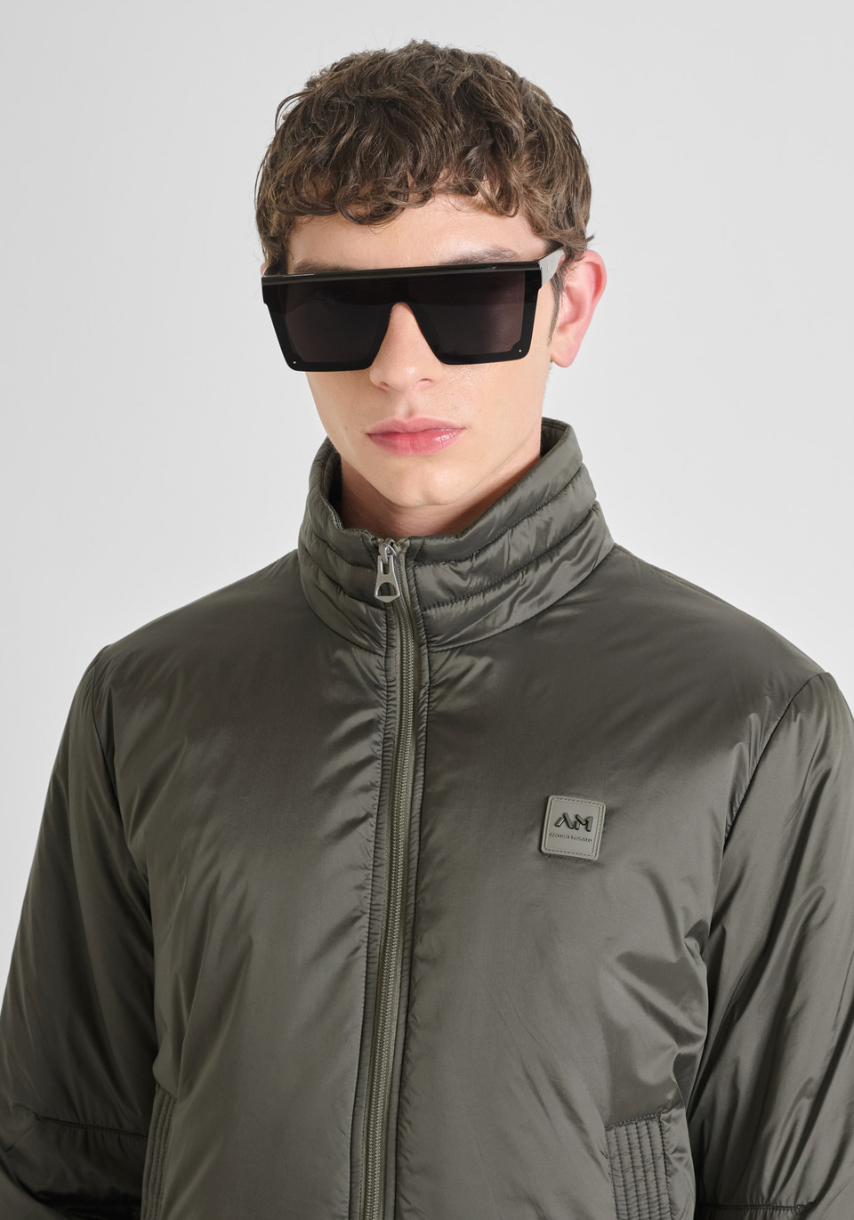 GIACCA BOMBER REGULAR FT IN NYLON BRILLANTE CON ECO-IMBOTTITURA DUPONT SORONA - Antony Morato Online Shop