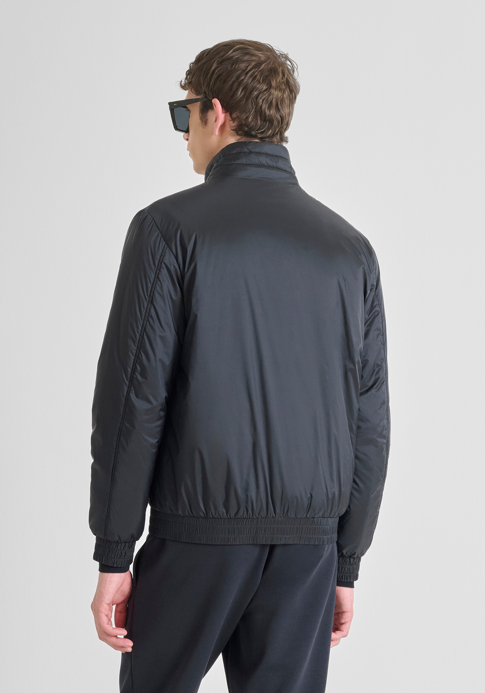 VESTE BOMBER REGULAR FIT EN NYLON BRILLANT AVEC ECO-REMBOURRAGE DUPONT SORONA - Antony Morato Online Shop