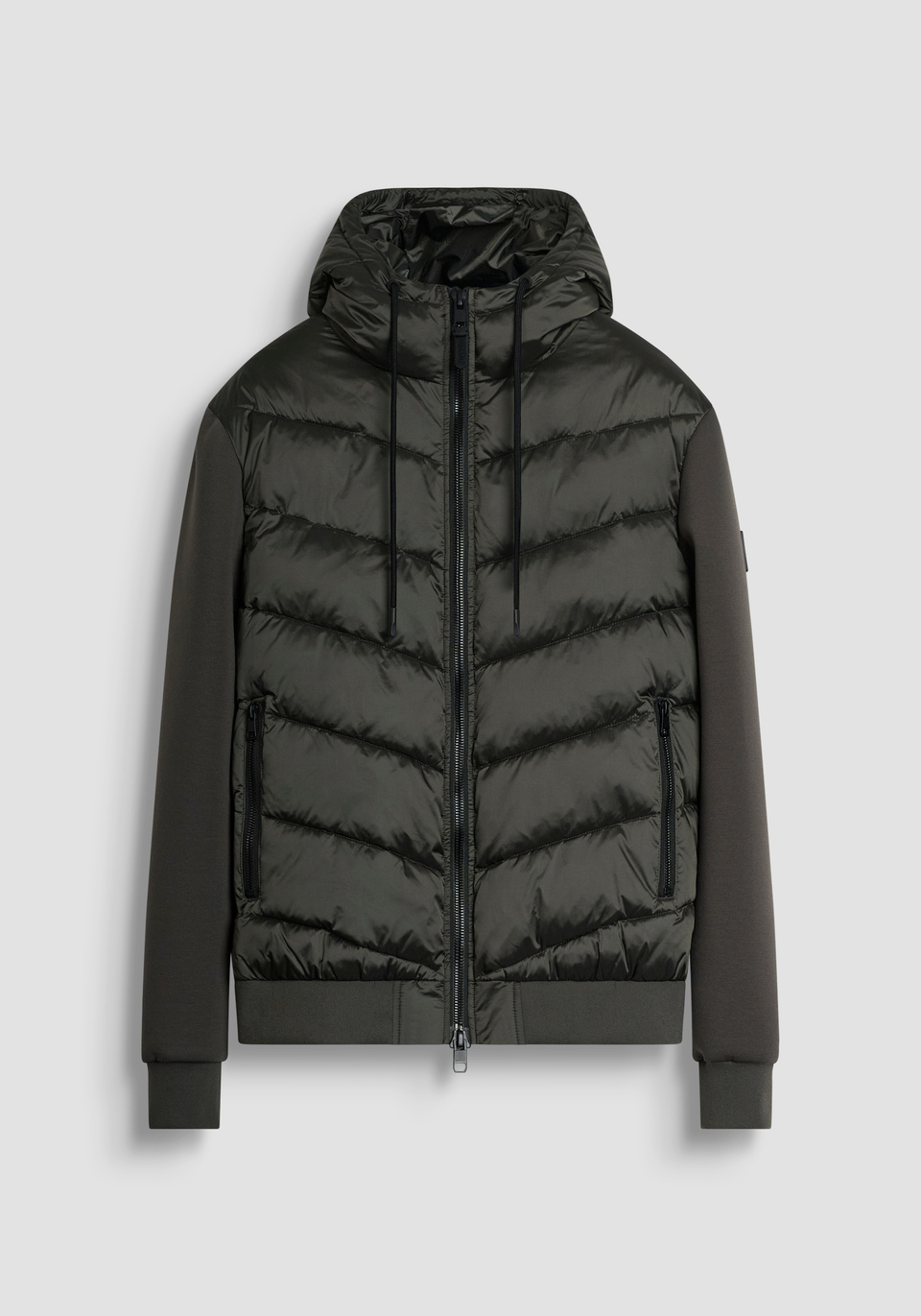 CHAQUETA SLIM FIT CON RELLENO ECOLÓGICO DUPONT SORONA Y MANGAS DE PUNTO - Antony Morato Online Shop