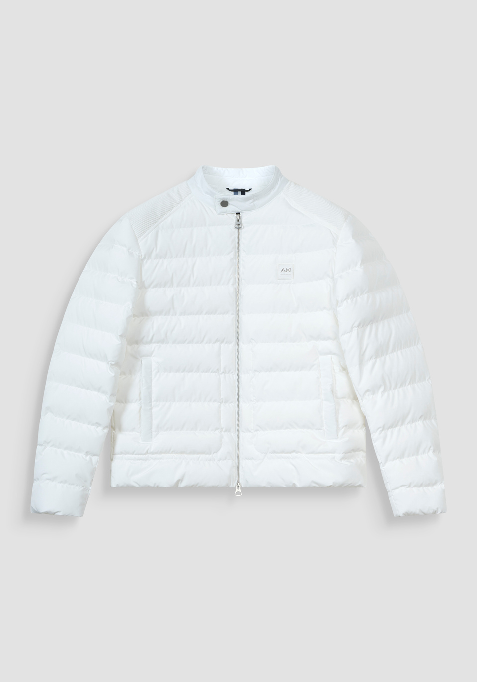 REGULAR FIT DOWN JACKET IN VELVET WITH DUPONT SORONA ECO-PADDING