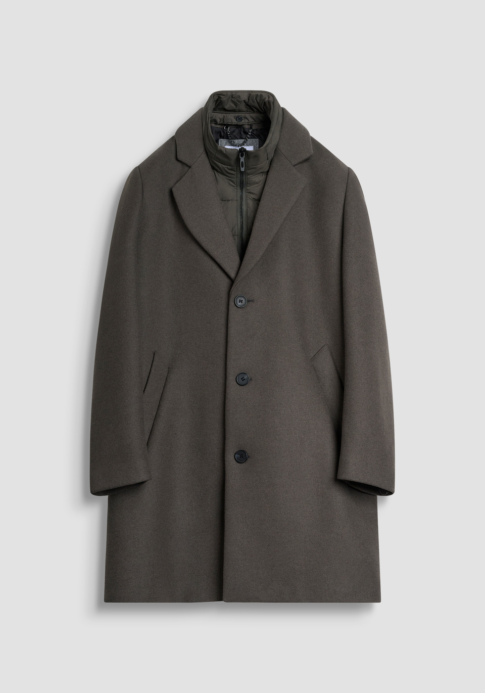 Manteau Pea Coat J.Crew En Laine/cachemire - Couleur Gris, Taille L - Occasion Très Bon état