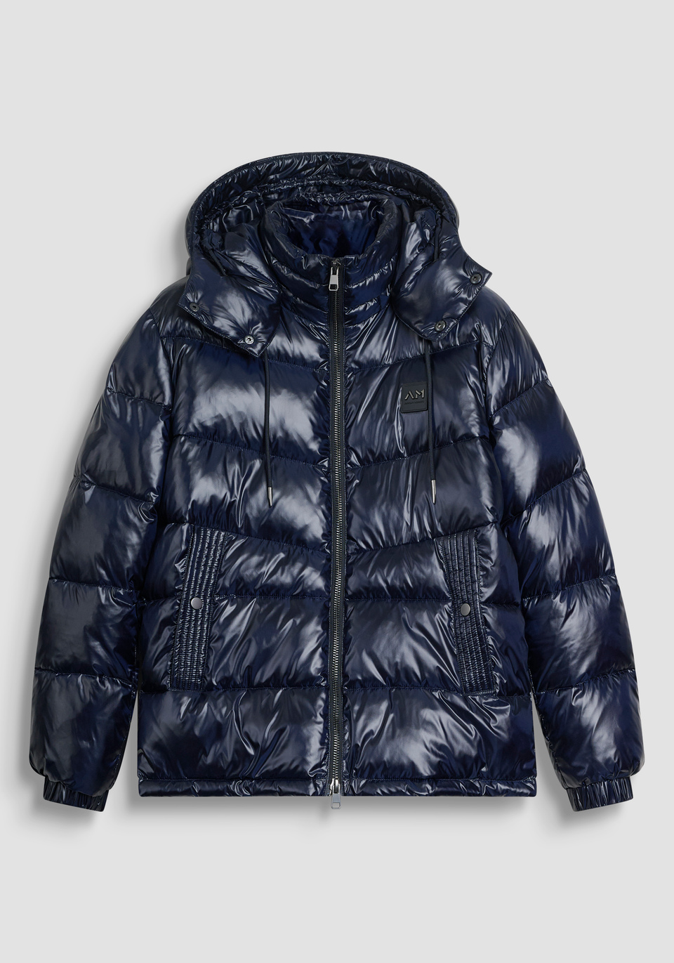 REGULAR FIT DOWN JACKET IN NYLON SHIOZE WITH DUPONT SORONA PADDING