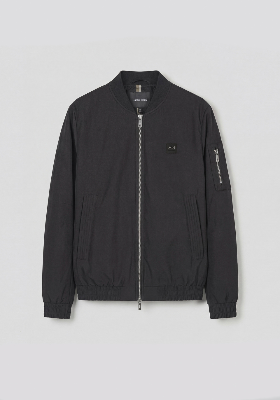 REGULAR-FIT BOMBER JACKET IN TECHNICAL FABRIC WITH SORONA AURA ECO