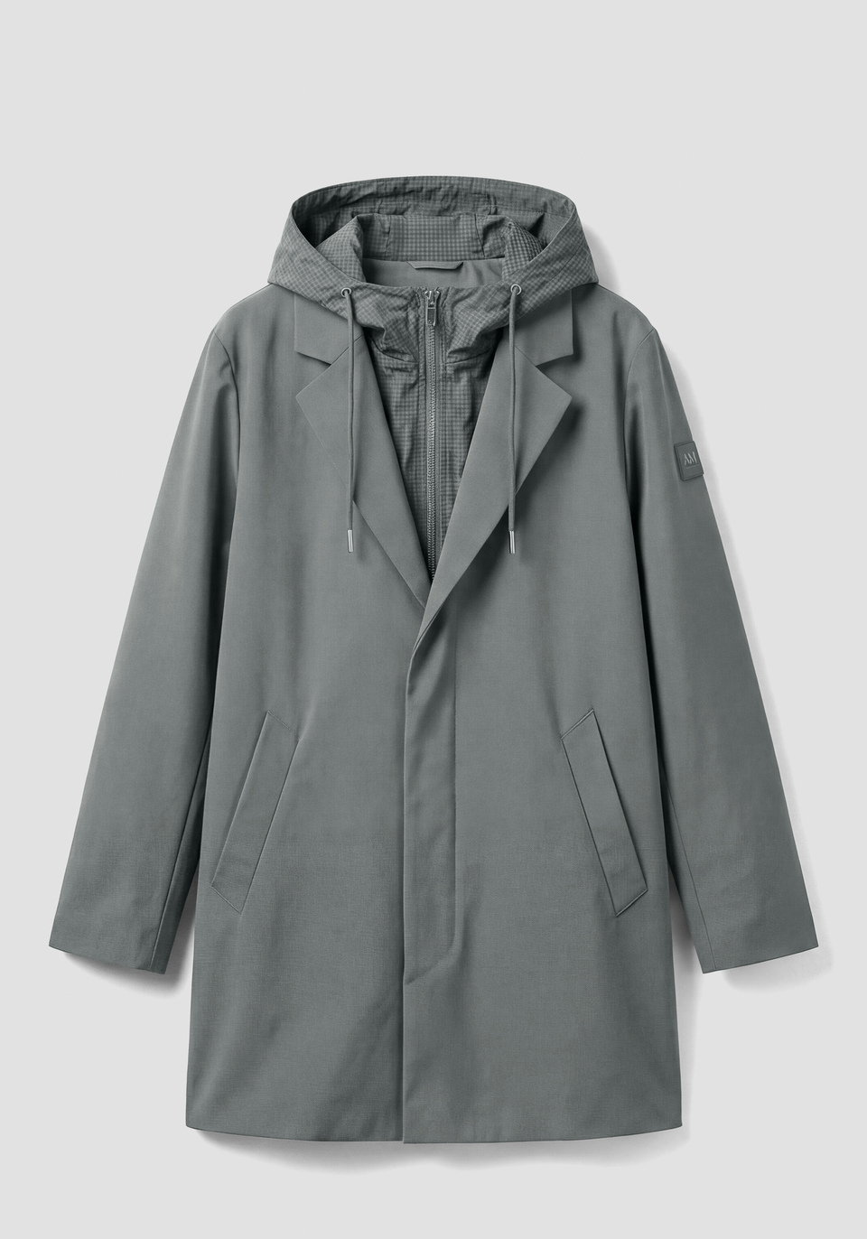 ANTONY MORATO ダブルジップ　ブルゾン　ライトグレー REGULAR-FIT WATERPROOF JACKET IN TECHNICAL FABRIC | Antony Morato