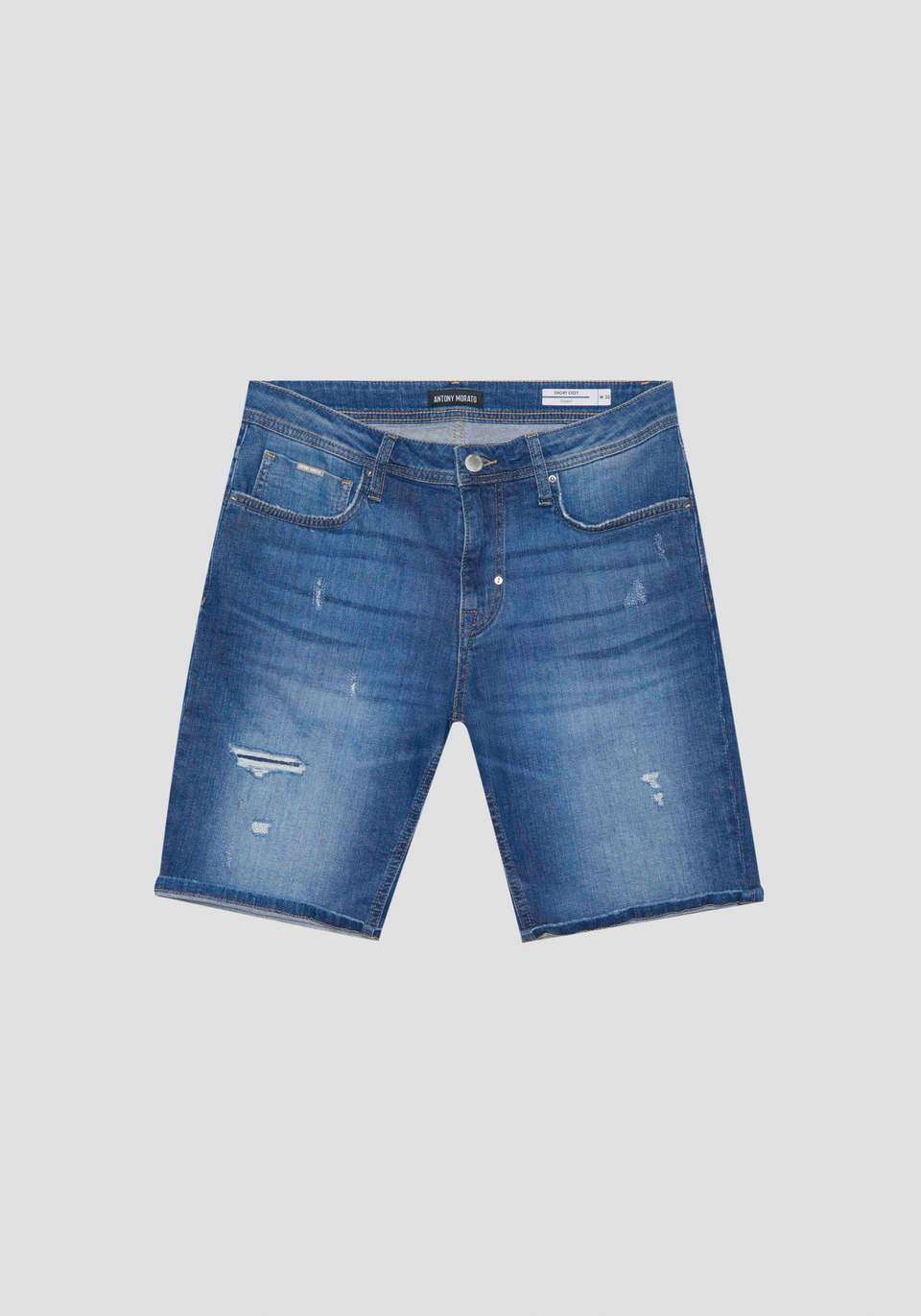 SHORT EN DENIM OZZY COUPE SKINNY EN DENIM EXTENSIBLE BLEU - Antony Morato Online Shop