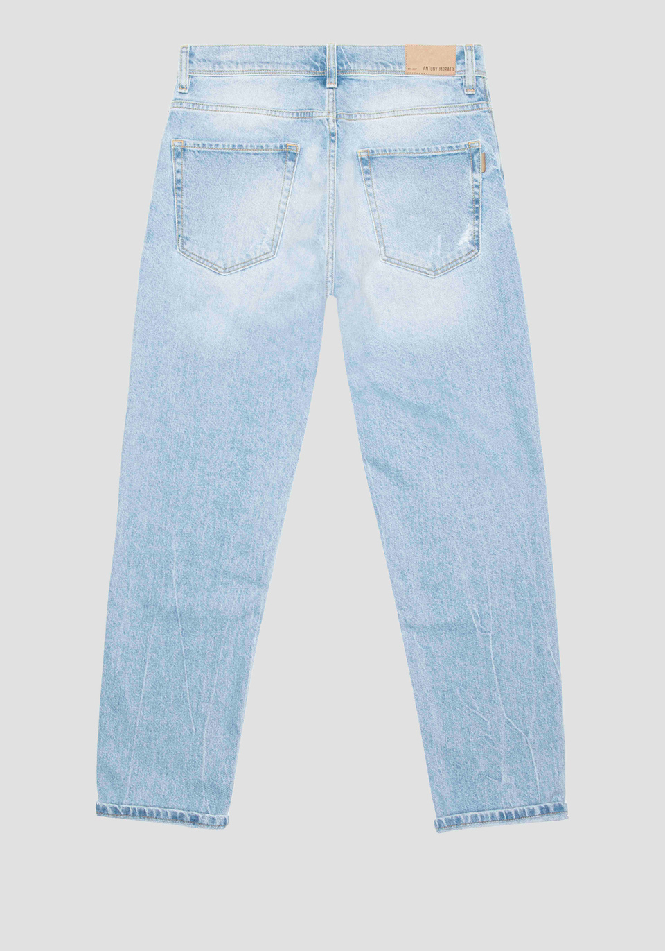 "ARGON" SLIM ANKLE LENGTH FIT JEANS IN BLUE COMFORT DENIM WITH AN AUTHENTIC LOOK - Antony Morato Online Shop