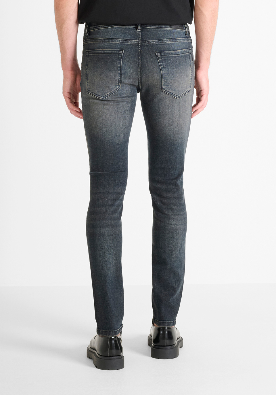 JEANS GILMOUR SUPER SKINNY FIT IN FADED DARK DENIM - Antony Morato Online Shop