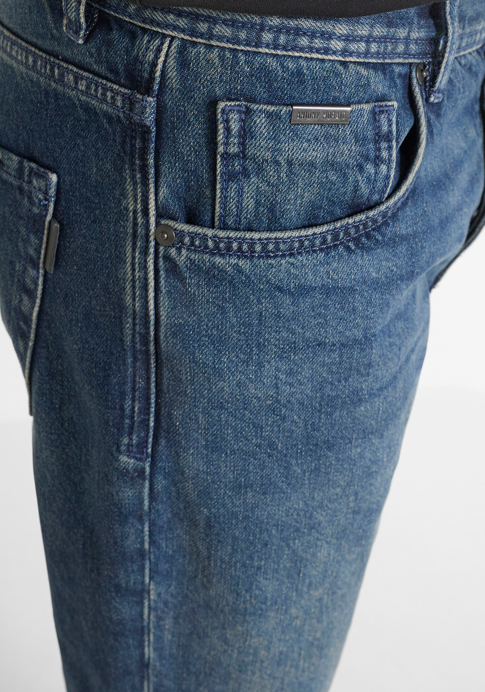 VAQUEROS REGULAR STRAIGHT FIT «JOE» EN DENIM AZUL - Antony Morato Online Shop