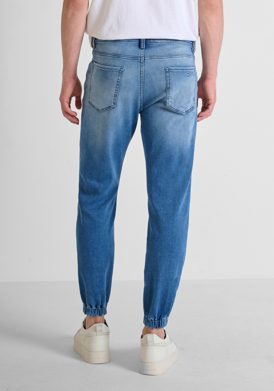 "JAKE" CROPPED FIT SKINNY JEANS WITH CUFFS AND DRAWSTRING - Antony Morato Online Shop