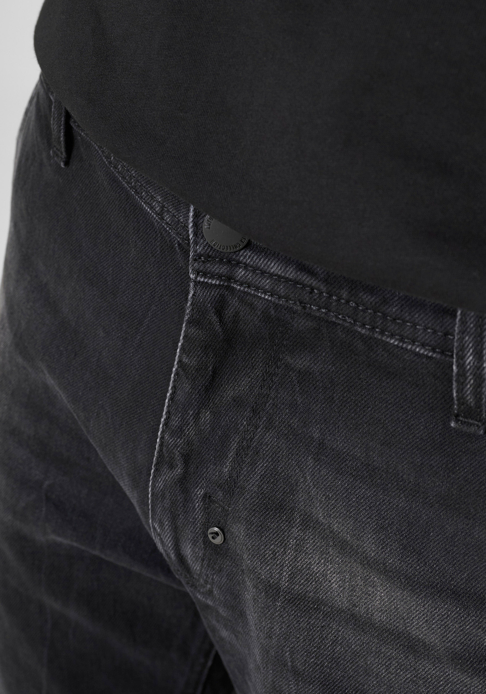 JEANS REGULAR FIT "TREY" IN DENIM NERO - Antony Morato Online Shop