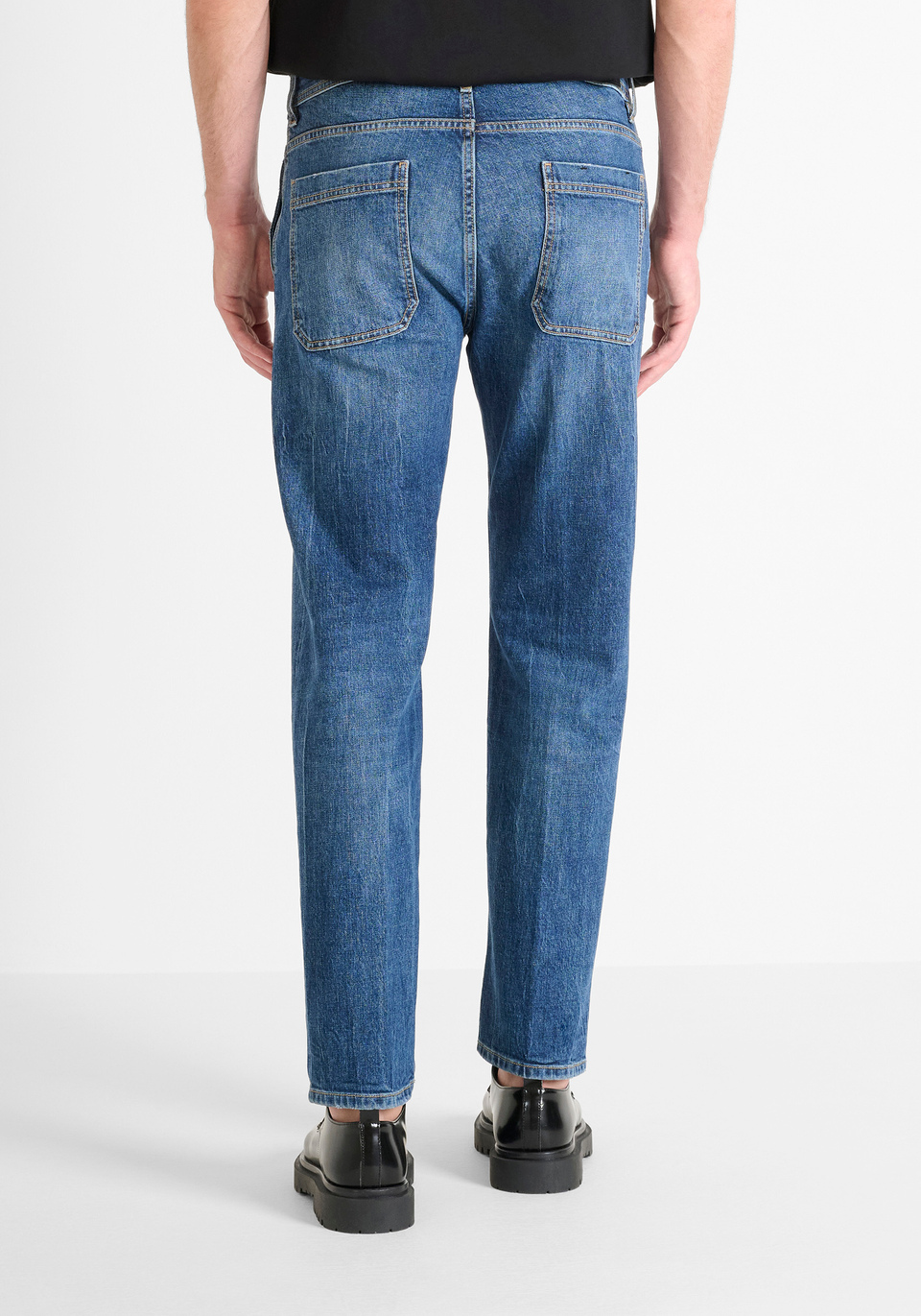 JEAN COUPE REGULAR « TREY » EN DENIM CONFORT BLEU - Antony Morato Online Shop