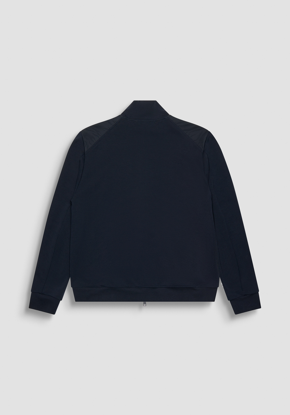 【大注目】 SLIM FIT AND BLEND COTTON BLUE IN ZIP WITH SWEATSHIRT トップス