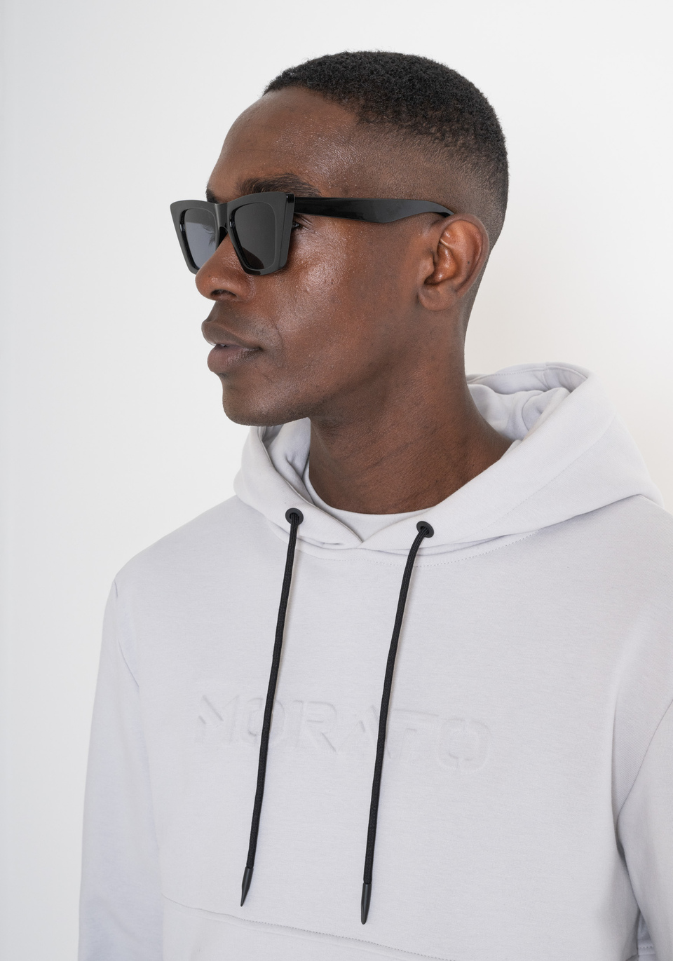 RELAXED FIT HOODIE IN LIGHT COTTON BLEND SUSTAINABLE FABRIC Antony Morato