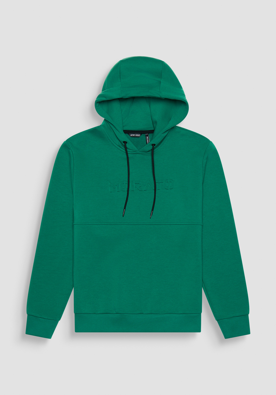RELAXED FIT HOODIE IN GREEN COTTON BLEND SUSTAINABLE FABRIC Antony Morato