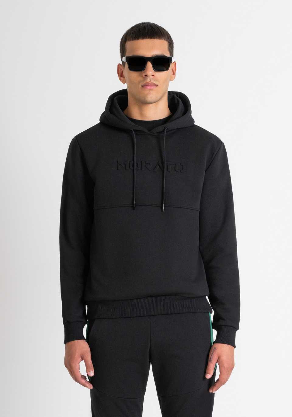 RELAXED FIT HOODIE IN LIGHT COTTON BLEND SUSTAINABLE FABRIC Antony Morato