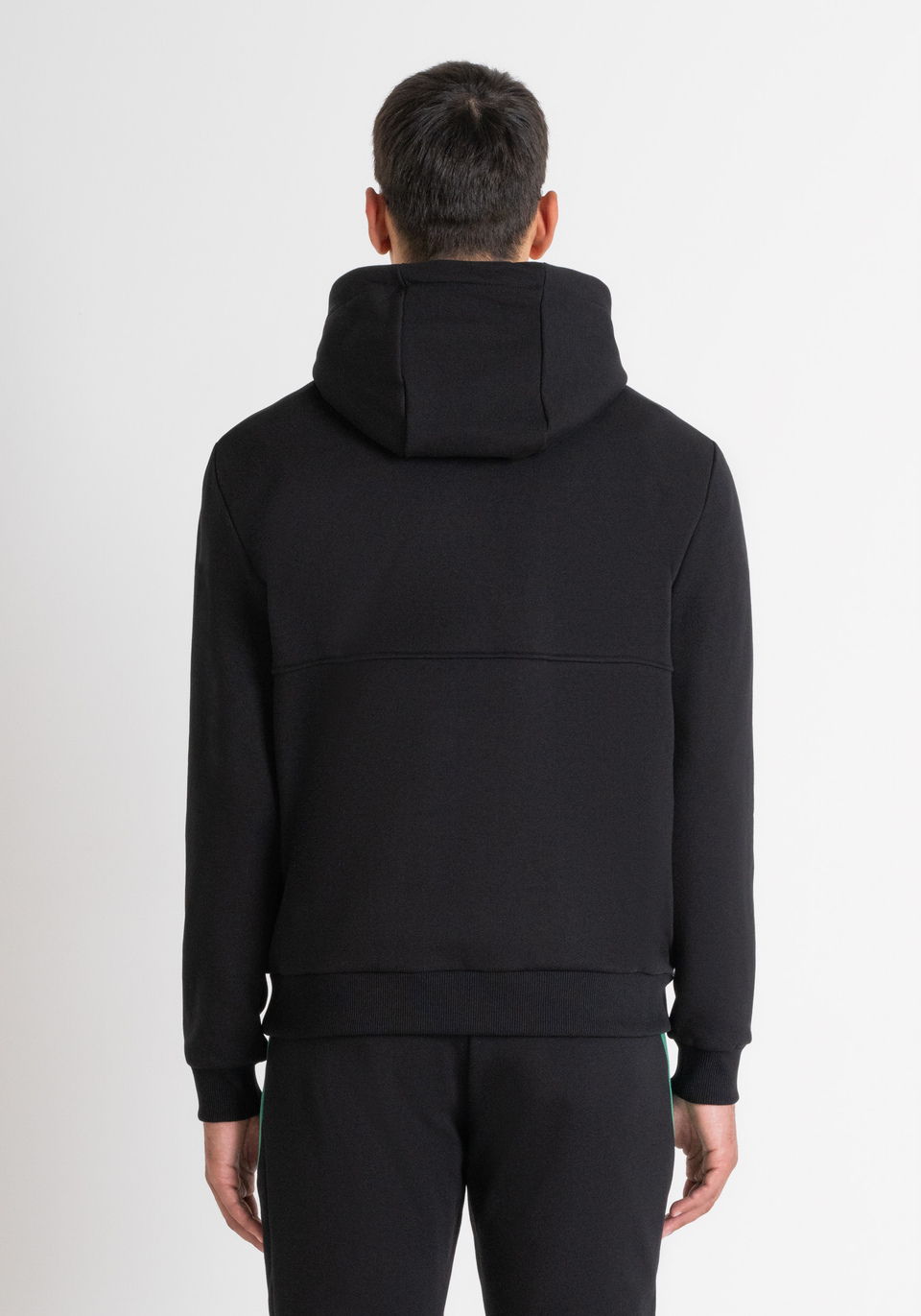 SUDADERA CON CAPUCHA RELAXED FIT DE TEJIDO SOSTENIBLE DE MEZCLA DE ALGODON CLARO Antony Morato