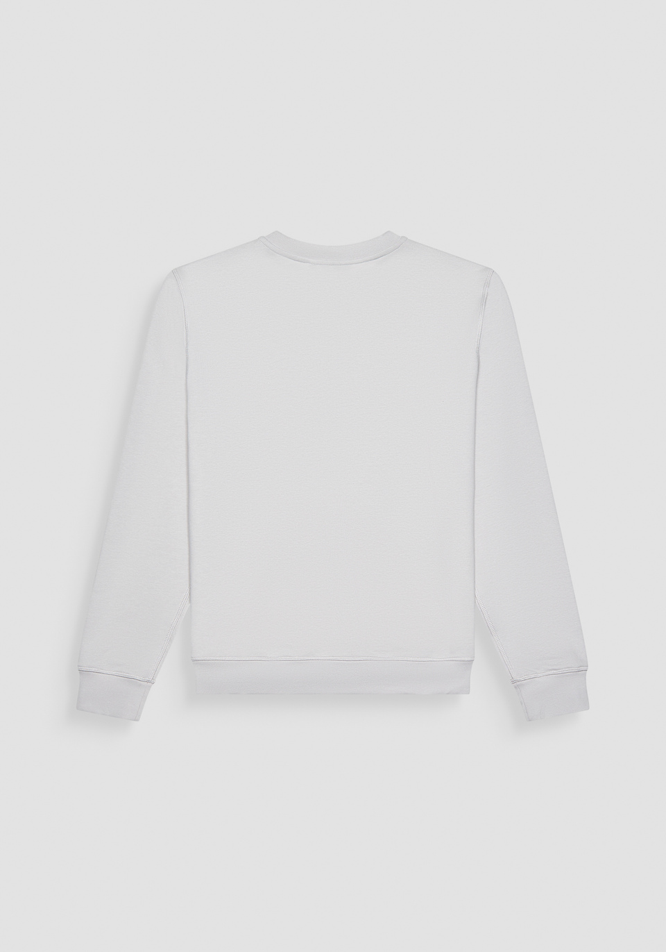 SWEATSHIRT REGULAR FIT AUS NACHHALTIGEM BAUMWOLLMISCHGEWEBE BLAU MIT LOGO - Antony Morato Online Shop