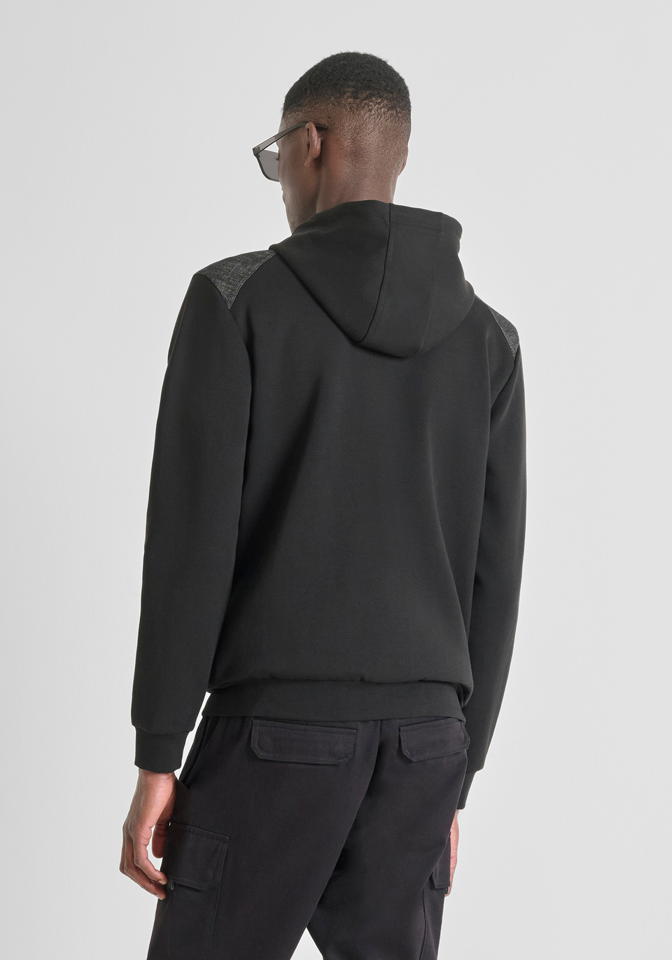 REGULAR FIT ZIP SWEATSHIRT IN COTTON BLEND - Antony Morato Online Shop