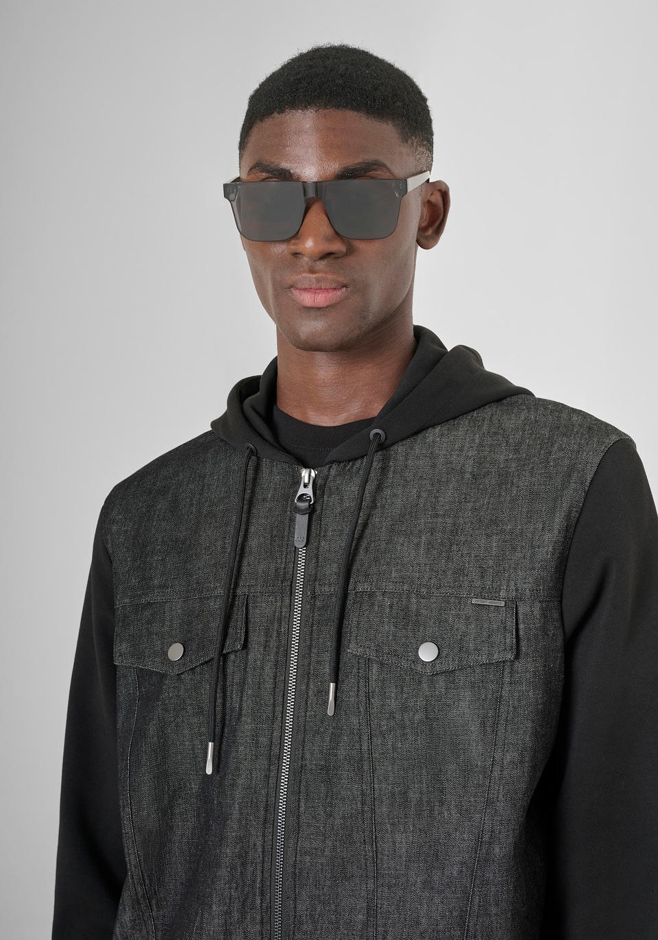 REGULAR FIT ZIP SWEATSHIRT IN COTTON BLEND - Antony Morato Online Shop