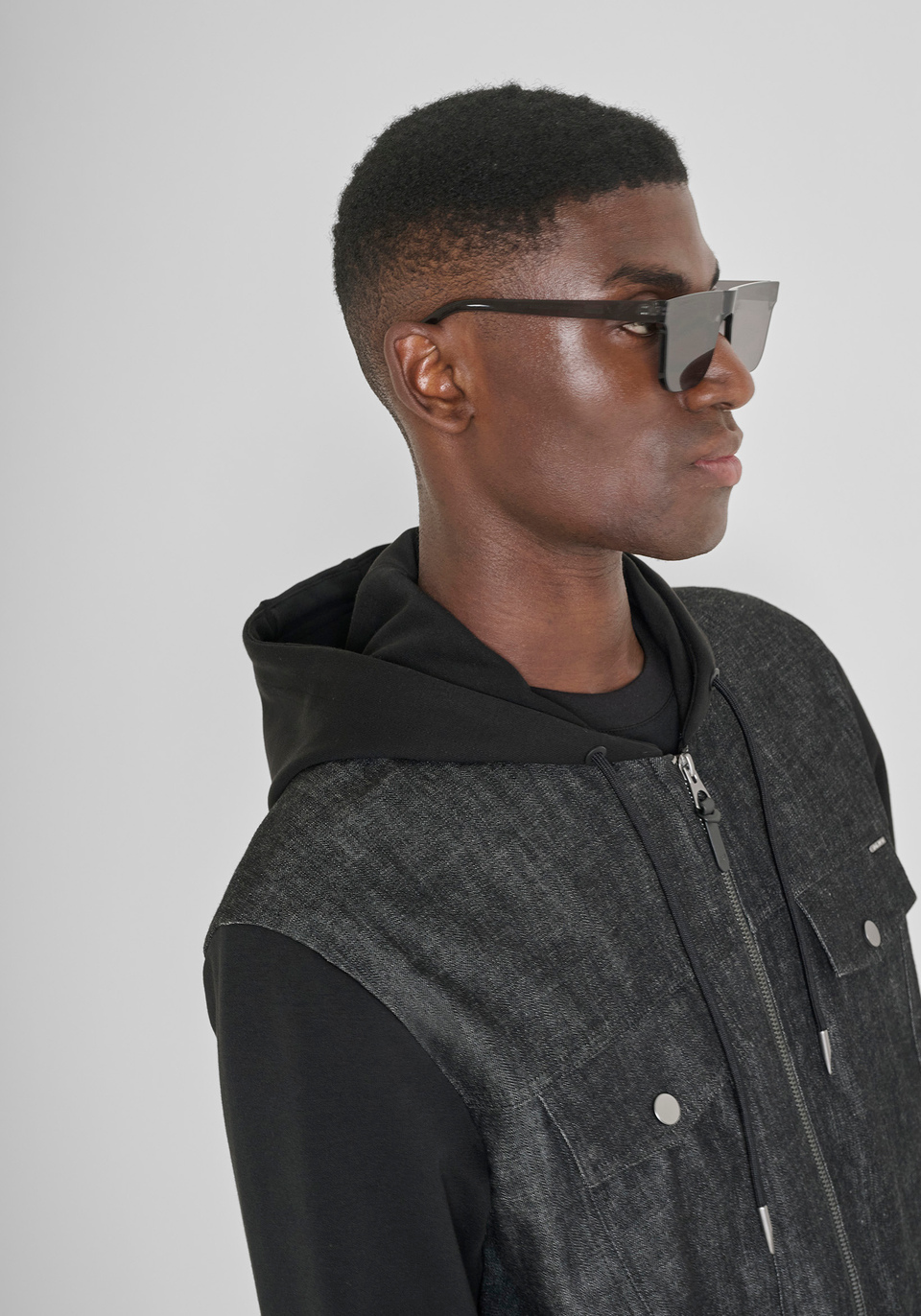 REGULAR FIT ZIP SWEATSHIRT IN COTTON BLEND - Antony Morato Online Shop