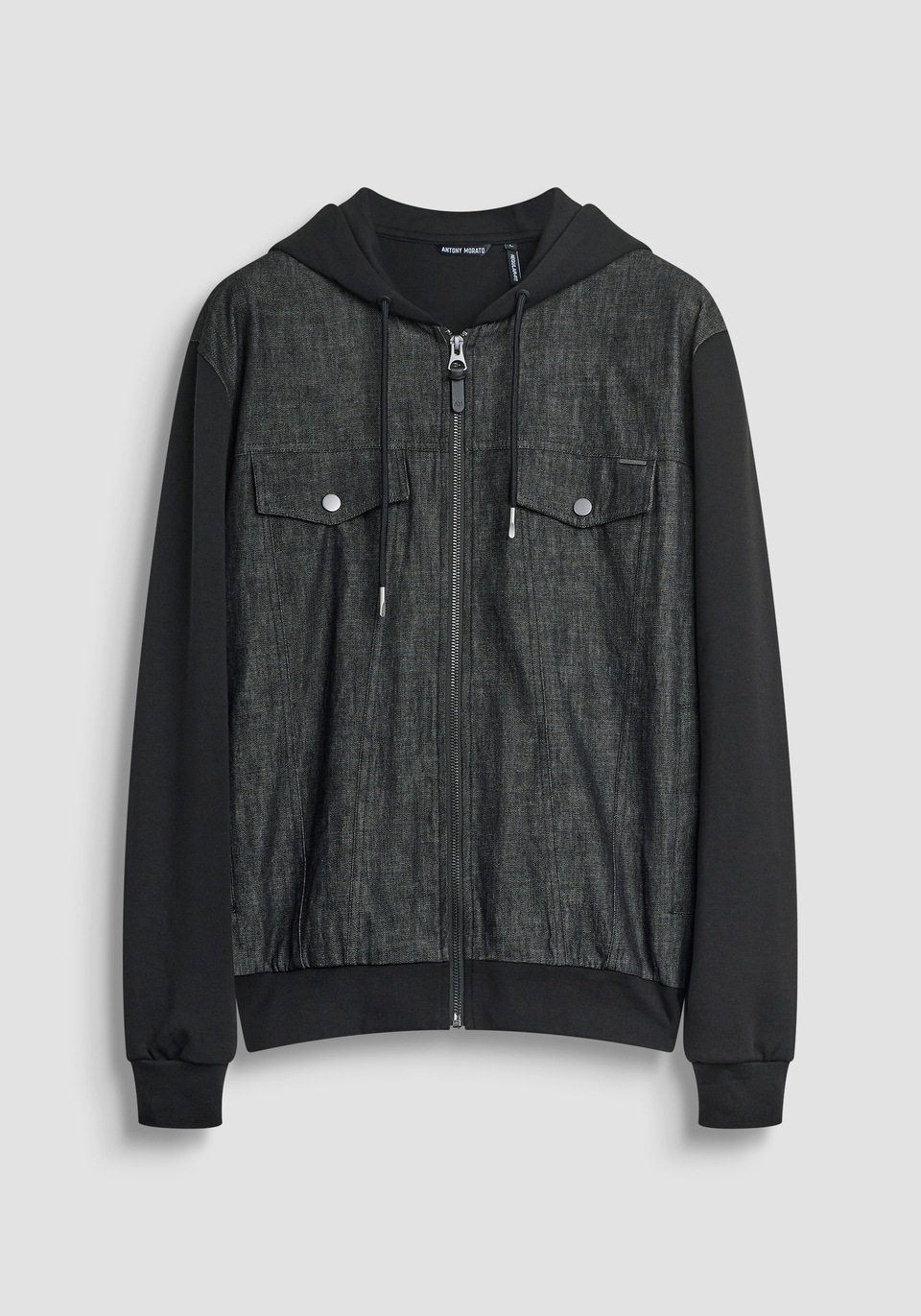 REGULAR FIT ZIP SWEATSHIRT IN COTTON BLEND - Antony Morato Online Shop