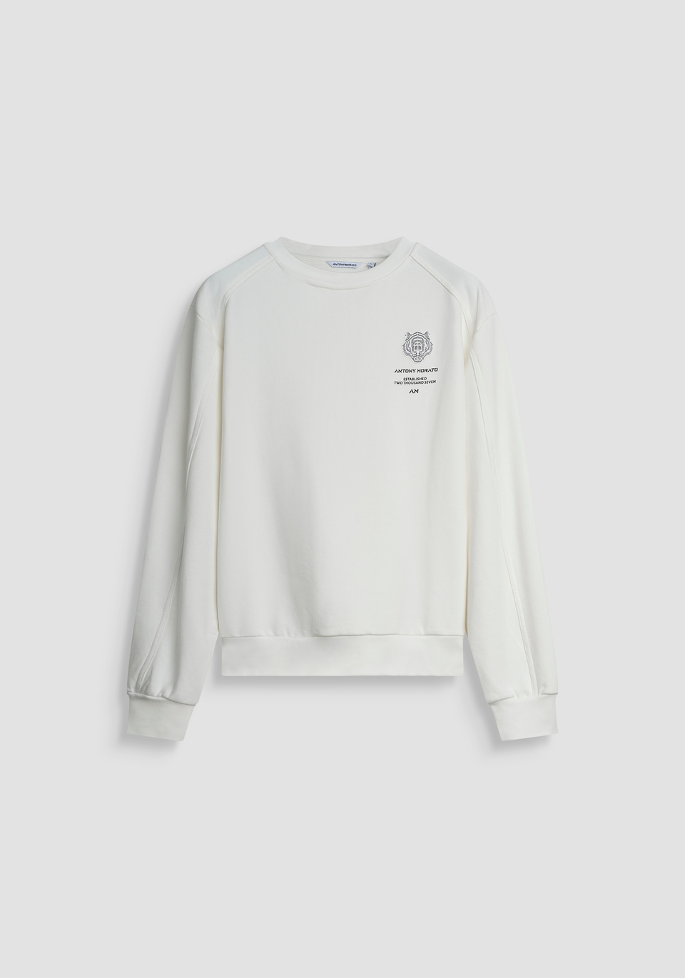 RELAXED FIT CREW NECK SWEATSHIRT IN COTTON BLEND WITH TIGER PATCH - Antony Morato Online Shop