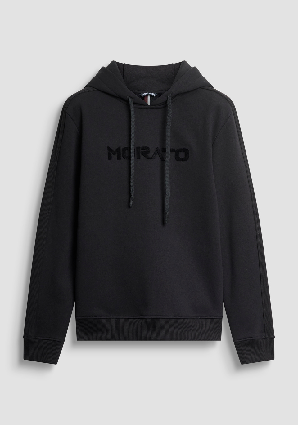 FELPA CON CAPPUCCIO RELAXED FIT IN MISTO COTONE SOSTENIBILE CON LOGO - Antony Morato Online Shop